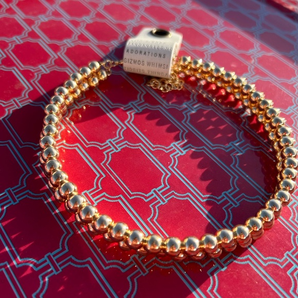 Anthropologie Jewelry - Anthropologie Gold Beaded Necklace